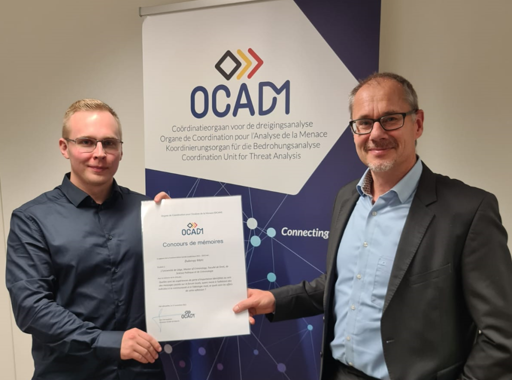 De Universiteit van Luik wint de derde thesiswedstrijd van het OCAD